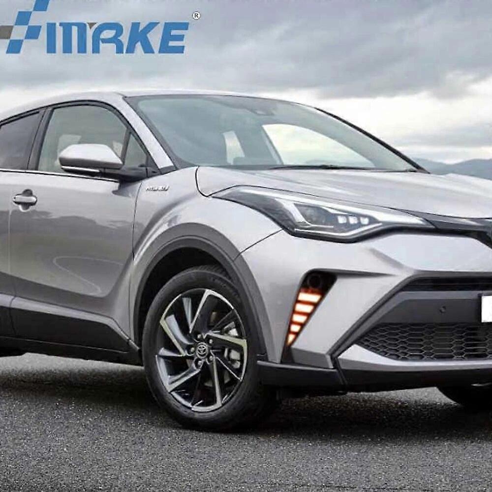 1 Set Car LED DRL for Toyota C-HR CHR 2020 2021 Headlight LED Daytime Running Light with dynamic Yellow Turn Signal Lamp
