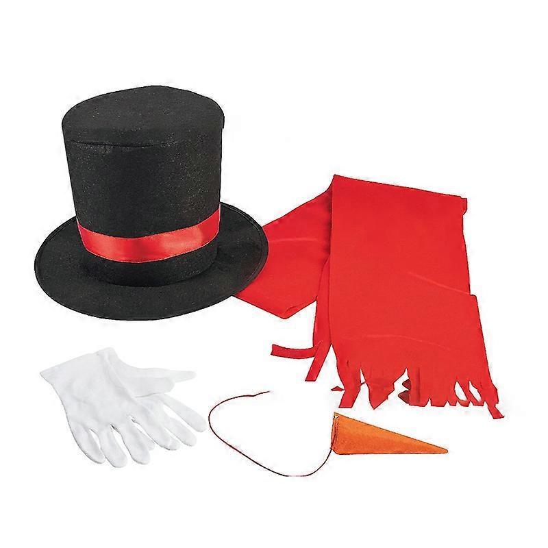 4Pcs Snowman Kit Snowman Dress Up Set