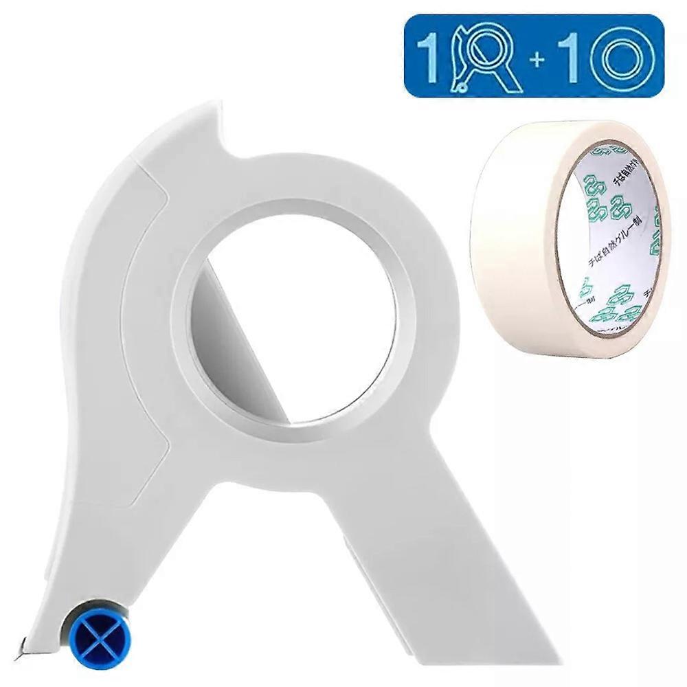 Professional Painters Tape Applicator Tool – Masking Tape Dispenser Set With Scraper, Corner Accessory – For Trim, Walls, Baseboards – 1 X 22 Yd Starter Tape Included Professional Painters Tape Applicator Tool – Masking Tape Dispenser Set With Scraper, Corner Accessory – For Trim, Walls, Baseboards – 1 X 22 Yd Starter Tape Included