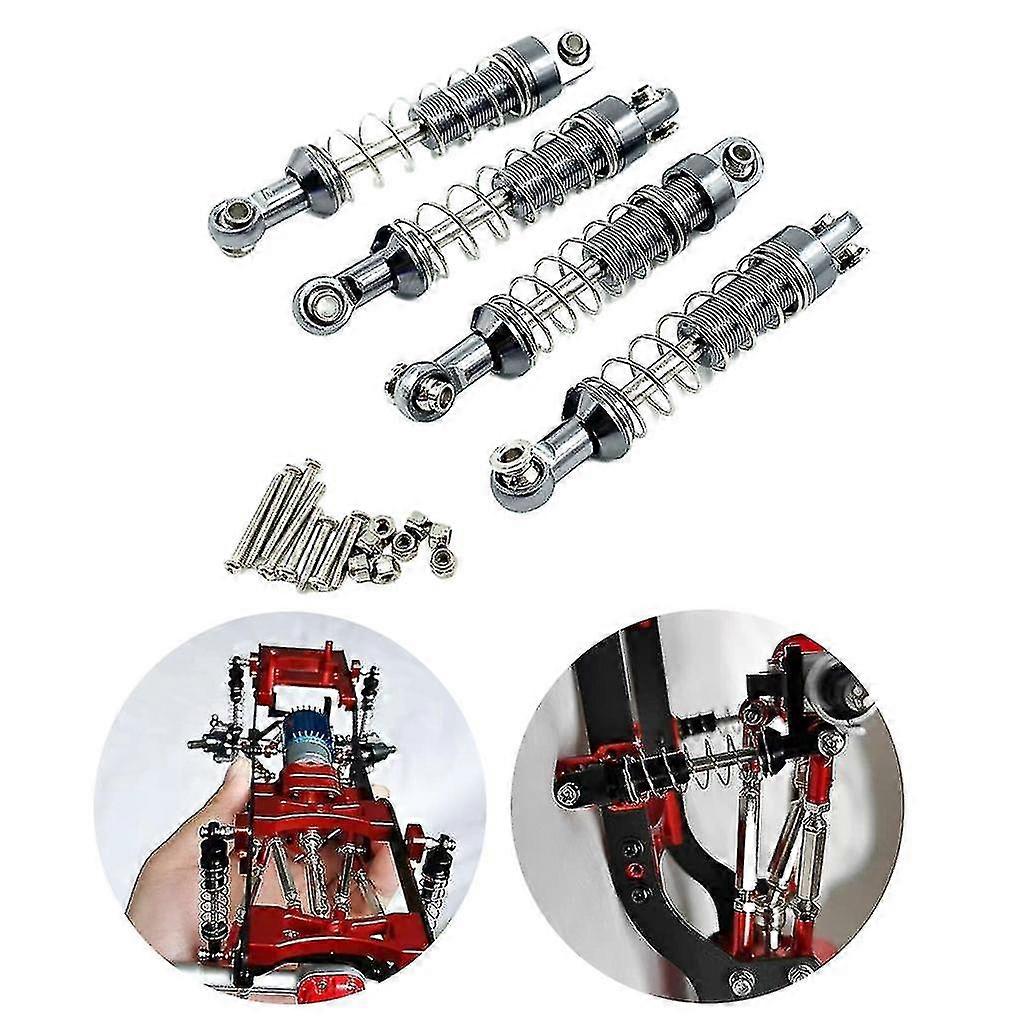 Cnc Metal Rc Car Shock Absorber Mount Adjust Spring Damper For Mn D90 D91 99s 1/12 Scale Rc Car Accessories Parts - Red