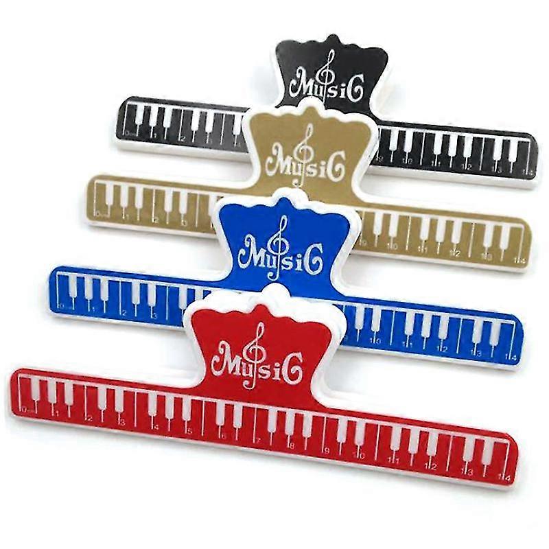 4 Pcs Music Book Note Paper Ruler Sheet Music Spring Holder For Piano Guitar Violin Viola Cello Per