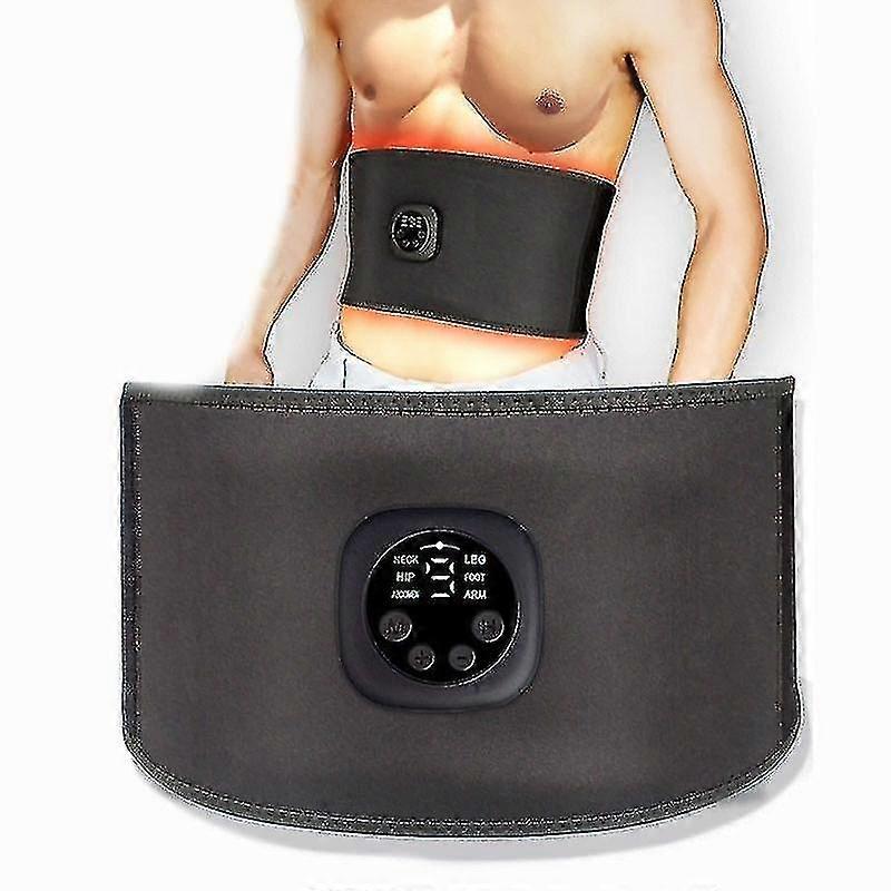 Ems Electric Abdominal Body Slimming Belt Waist Band Smart Abdomen Muscle Stimulator Abs Trainer Fitness
