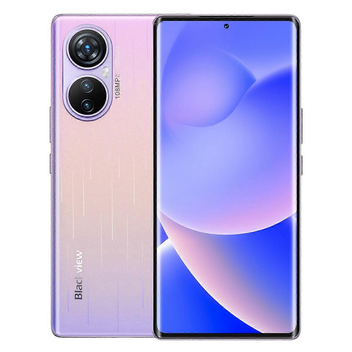 Blackview A200 Pro 6.67" AMOLED Curved 120Hz Display Helio G99 12+256GB 108MP Camera 4G Smartphone -pink