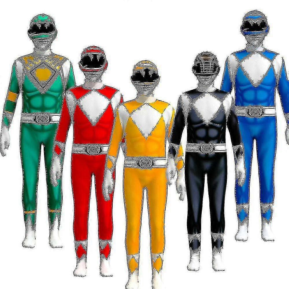 Ενηλίκων παιδιών Power Rangers Mighty Morphin Jumpsuit Party Fancy_y S υψηλής ποιότητας