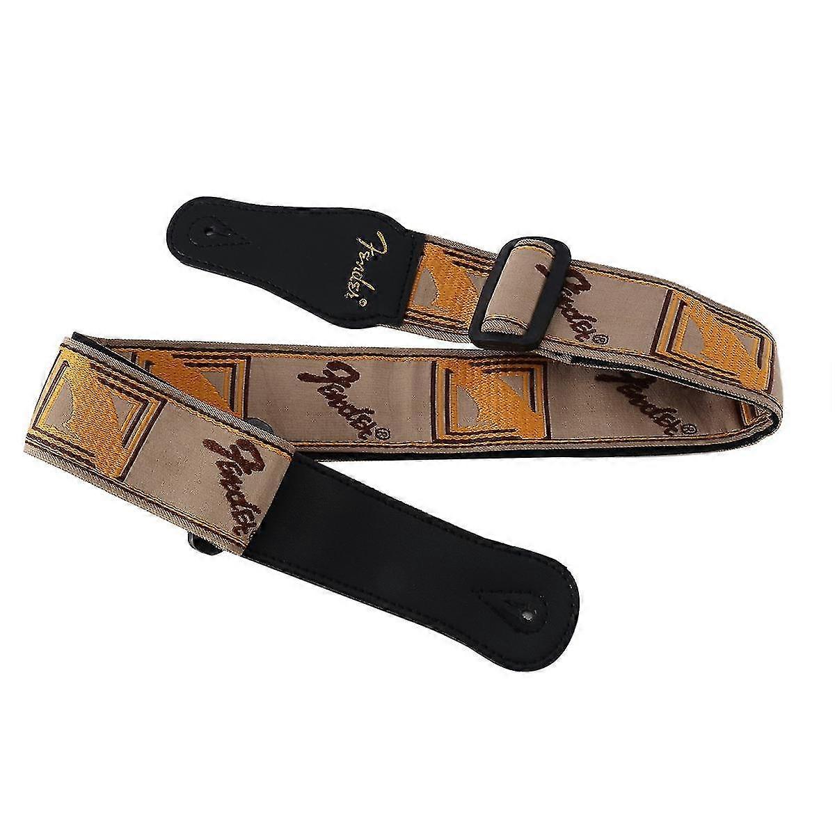 Folk Gitarr Rem Klassisk Trägitarr Elgitarr Universal Strap Mode Broderi Rem Acce