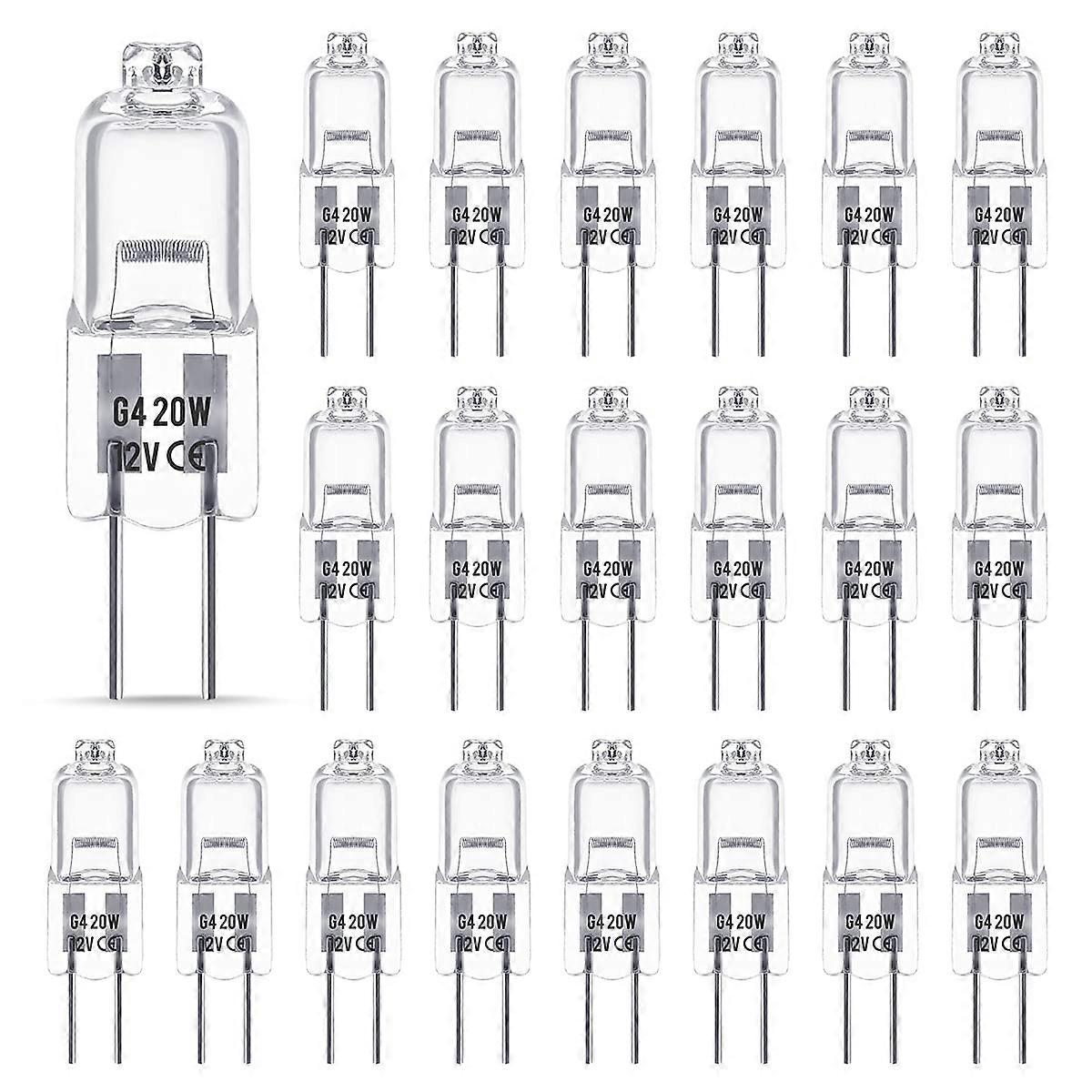 12V 10W G4 Halogen Light Bulb, G4 Light Bulb, Dimmable G4 Halogen Bulb, 3000K Warm White, No Flicker