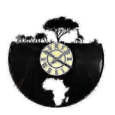 Stylish Africa Vinyl Record Wall Clock