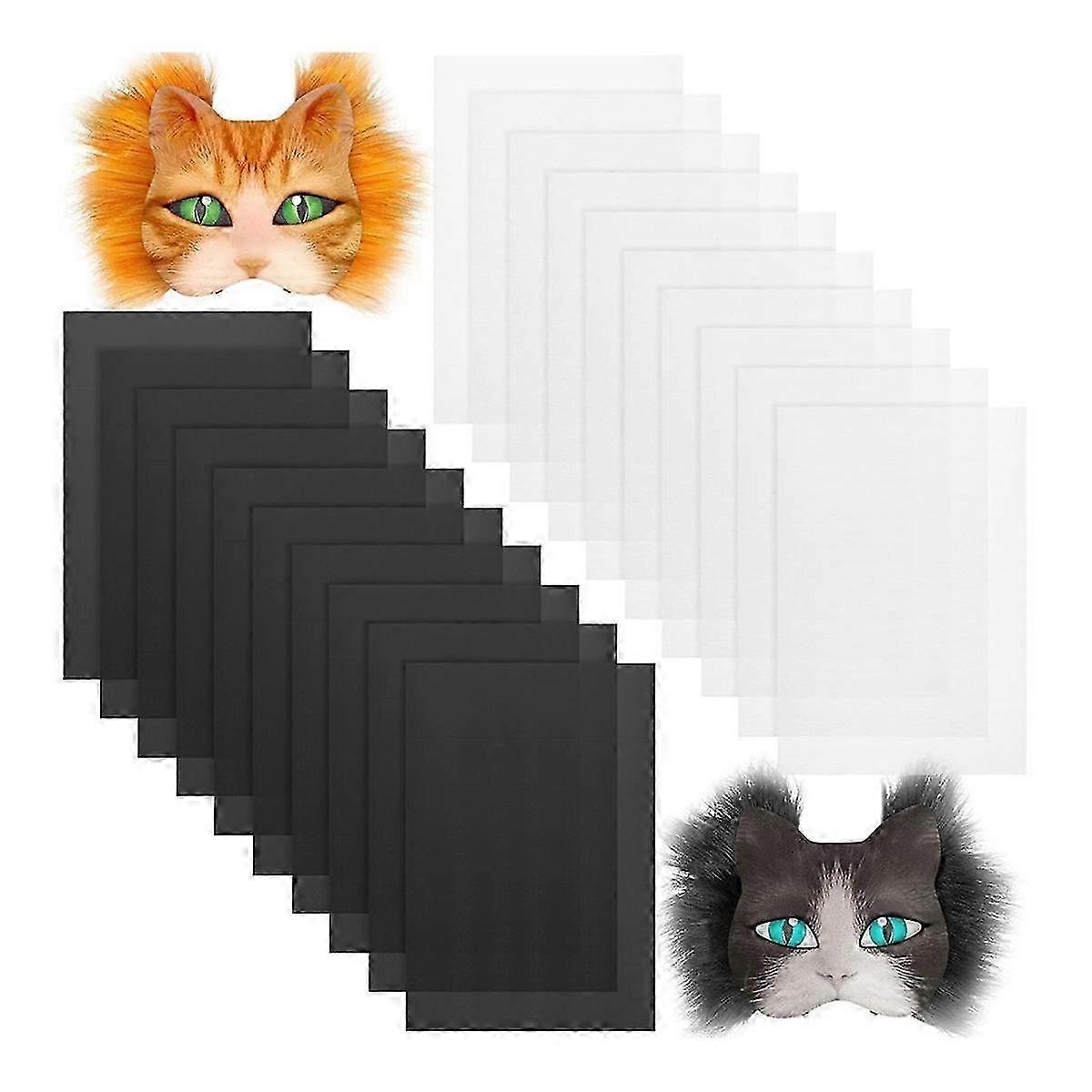 20 قطع شبكة بلاستيكية فروسوت ماء للطباعة شبكة قماش صحائف، DIY الفراء زي تأثيري