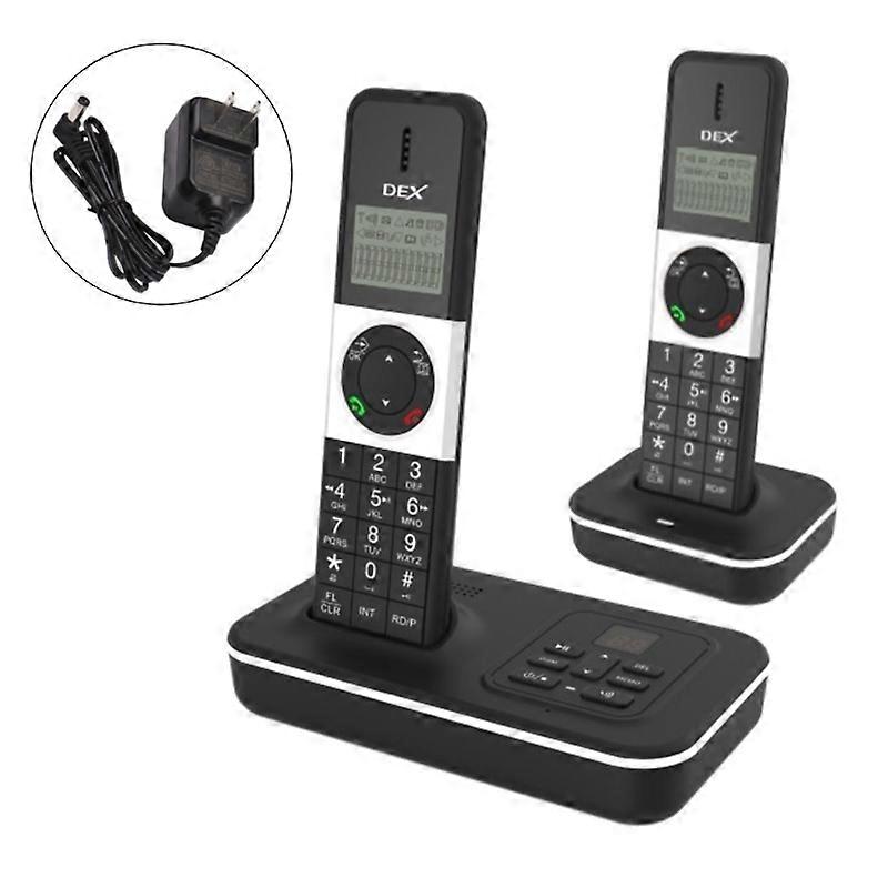 D1002 Cordless Handheld Telephone With LCD Backlight Caller Handsfree Calls