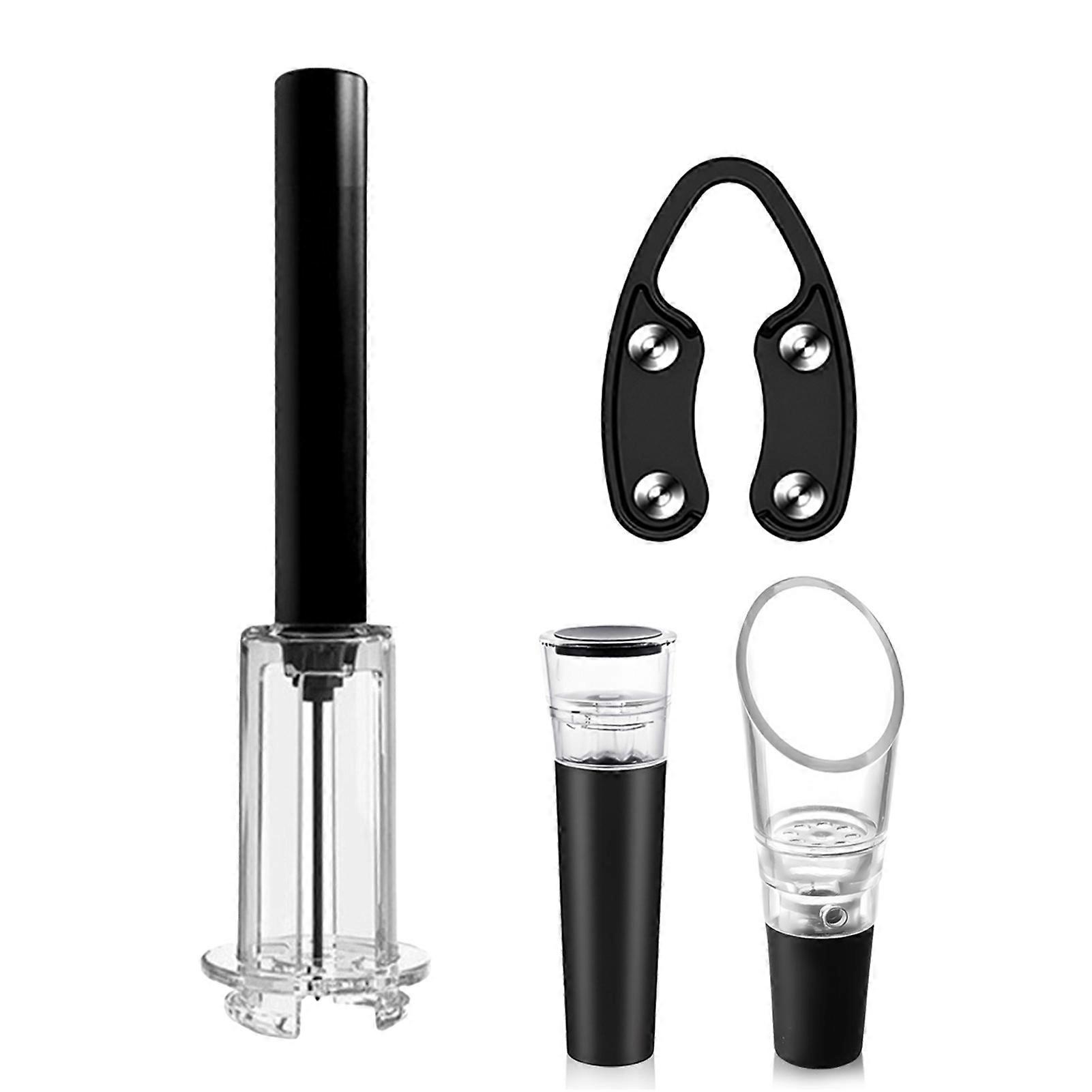 Air Pump Wine Opener Set Easy Air Pressure Cork Remover Bottle Opener Kit Easy Cork Removal Tool for Wine Lovers