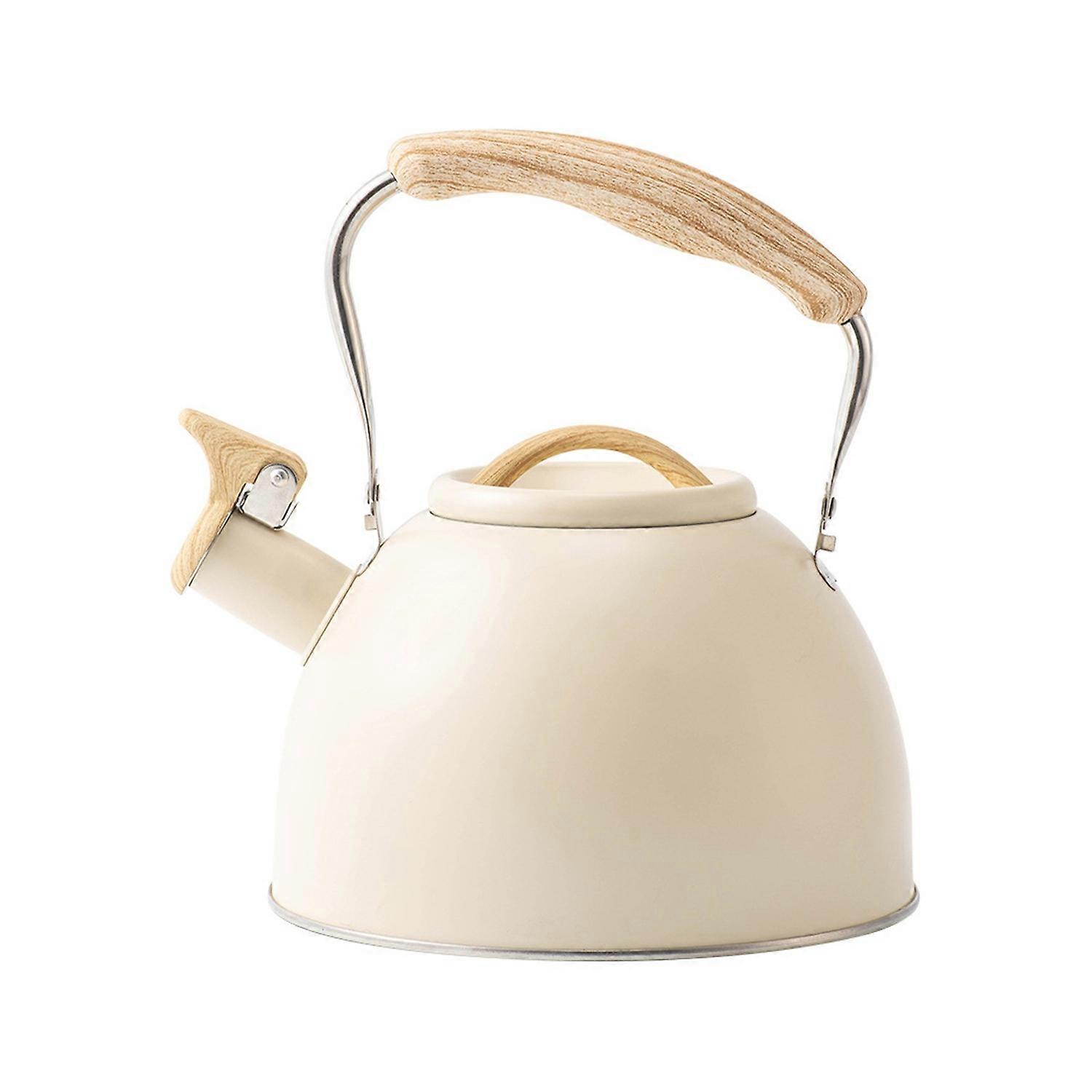 3L Whistling Tea Kettle with Heat-proof Foldable Handle Large Capacity Food Grade Teapot Kitchen