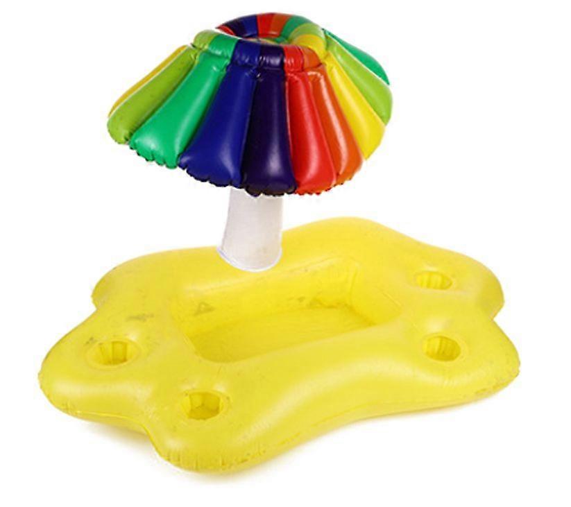 Inflatable Rainbow Cloud Drink Holder Floating Beverage Salad Fruit Serving Bar