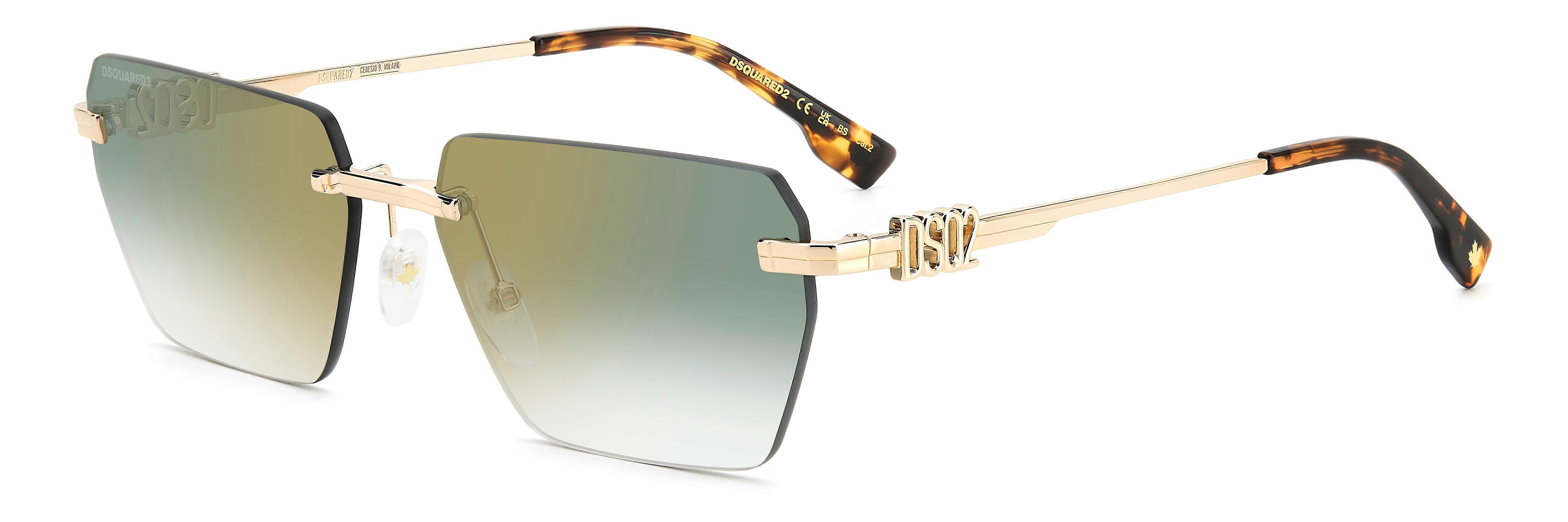 Sunglasses DSQUARED2 D2 0102/S PEF GOLD GREEN 58/16/145 MAN