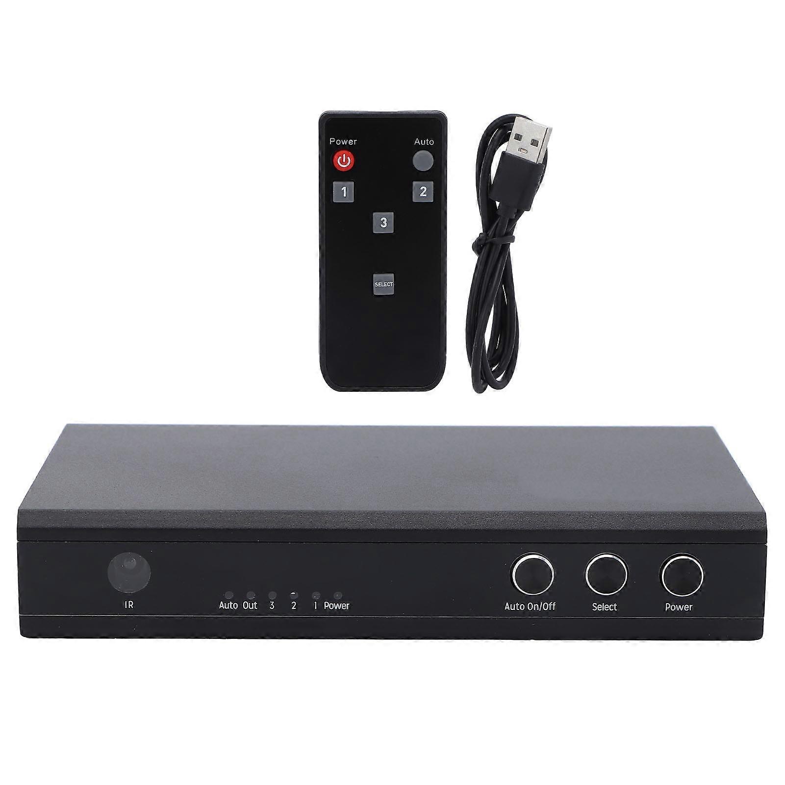 VK‑S3 HD Switcher 4K 60Hz 1080P 3 in 1 Out HD Multimedia Interface Switch for PS Game Console