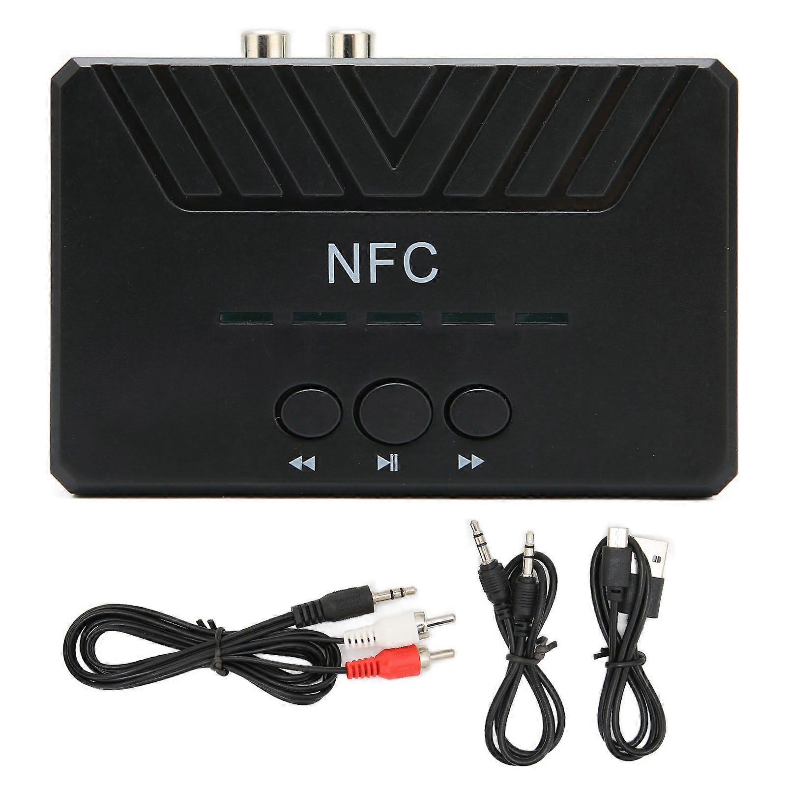 NFC Bluetooth Receiver Wireless Bluetooth 5.0 Audio Adapter with RCA Interface for NFC Devices