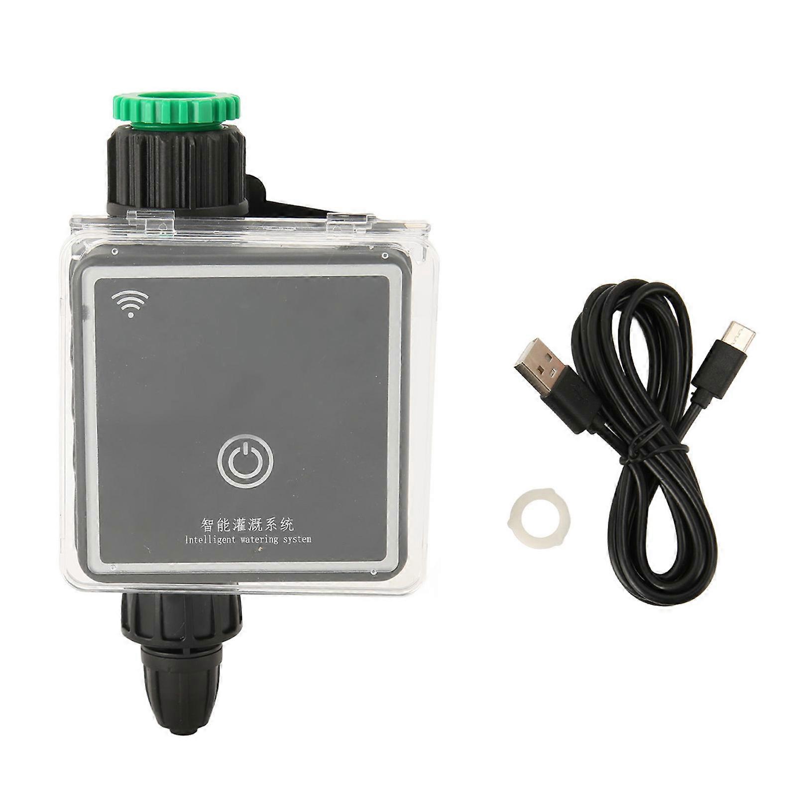 Smart WiFi Sprinkler Timer with 5V USB, Remote Control & Timer Function for European Home Yard Lawn
