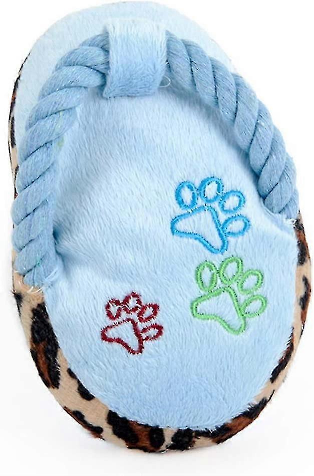 Dog Squeaky Toys, Soft Plush Slipper Shape Dog Chew Toy For Teeth Cleaning