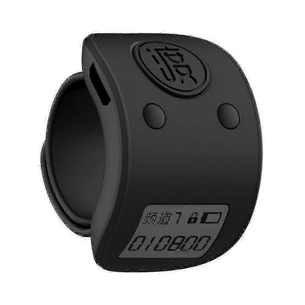 Mini Digital Lcd Electronic Finger Ring Hand Counter 6 Digit Rechargeable Counters Clicker-black