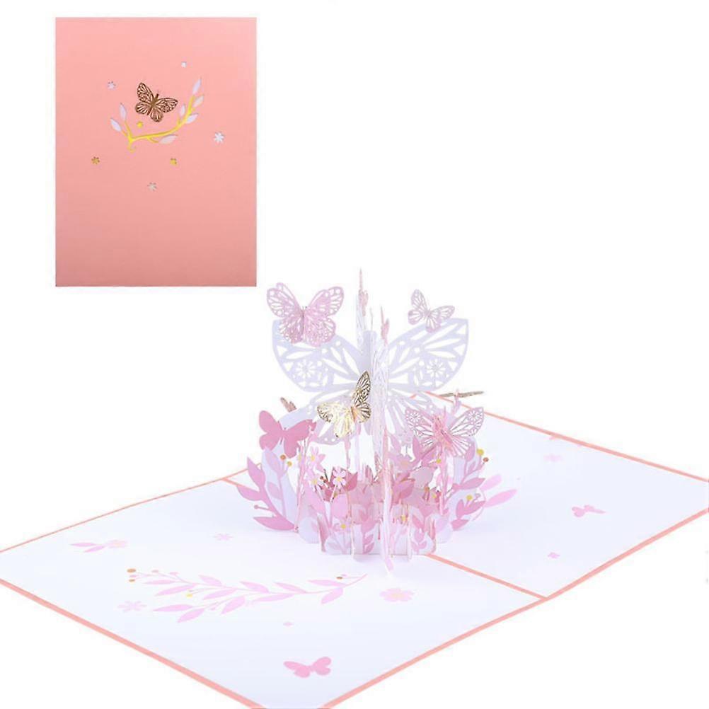 Exquisite Handmade 3D Pop-Up Greeting Card