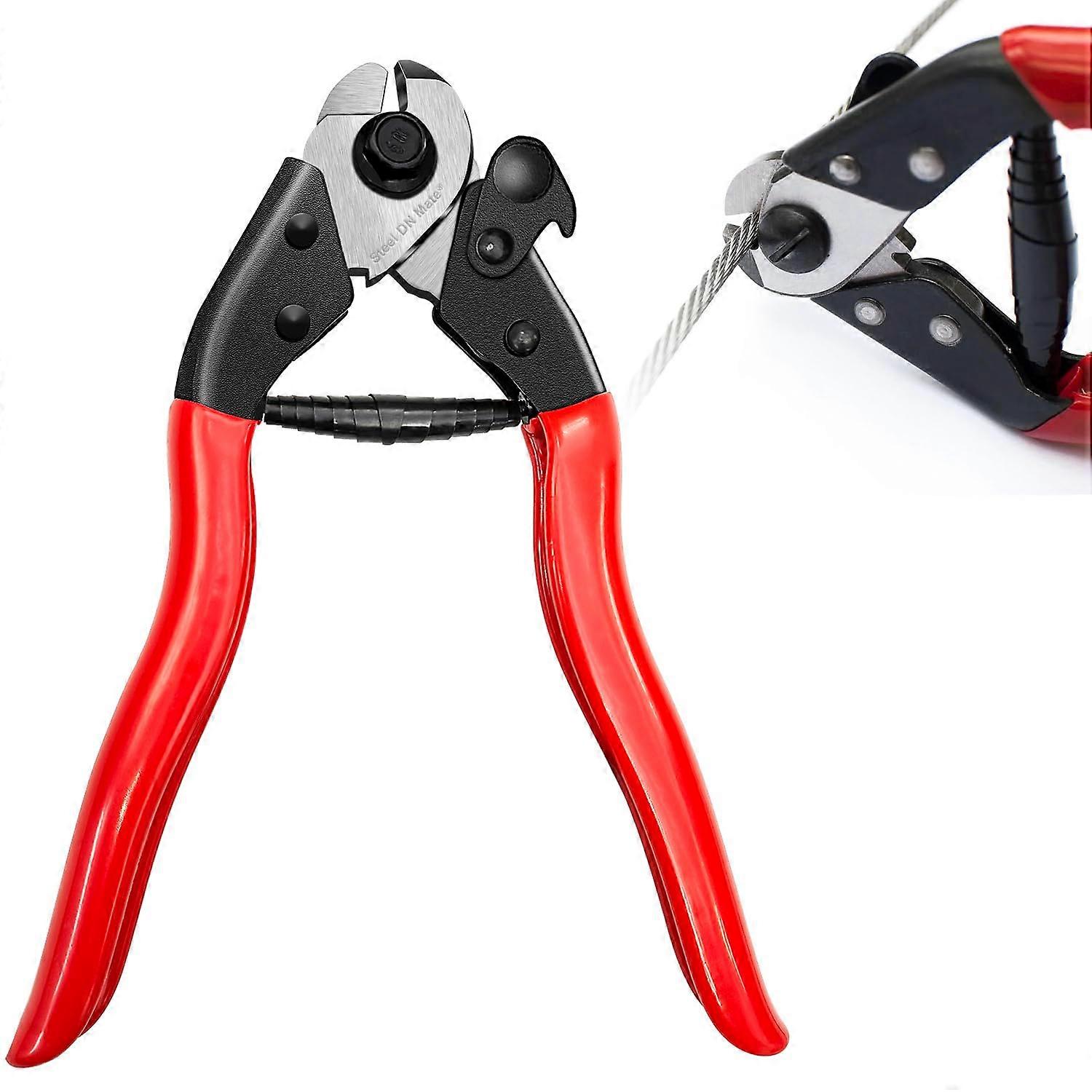 Steel Wire Cutter for Cutting Steel and Aircraft Cable 7.6"