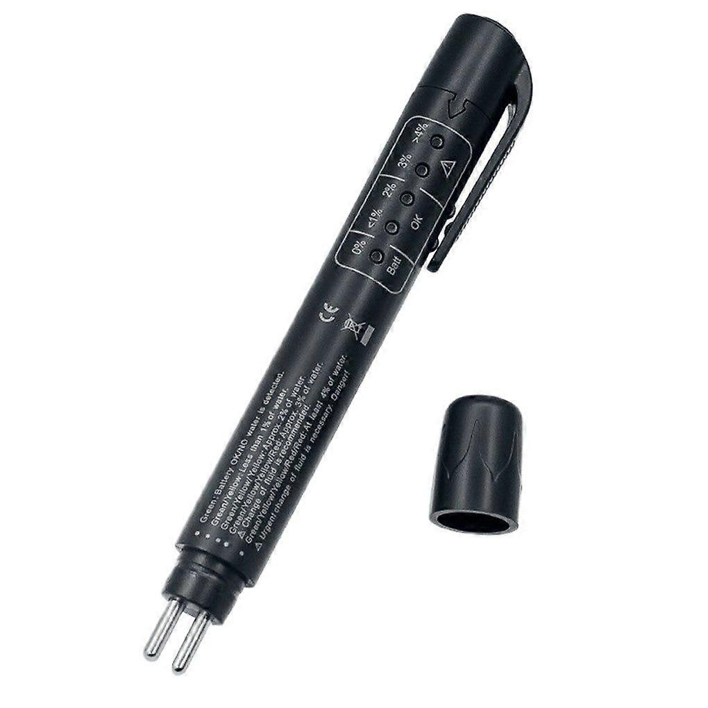 Brake Fluid Tester, Digital Brake Fluid Tester Oil Quality Check Pen with 5 LED Lights for DOT3/DOT4/DOT5