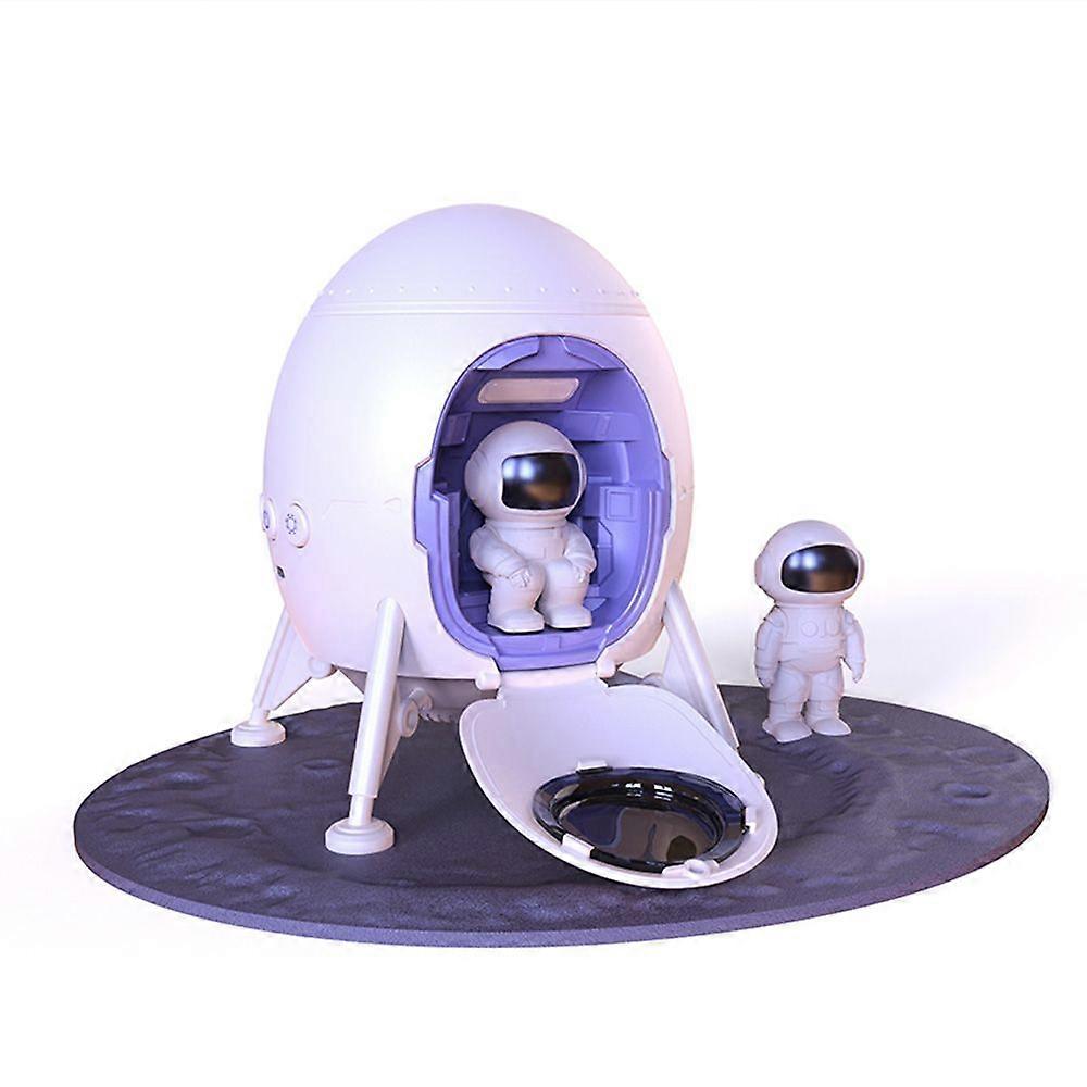 Night Lights Star Projector Lunar Lander Design Projector Atmosphere Lamp with Remote Control 2 Timing Modes for Home Bedroom Gaming Room Decoration B