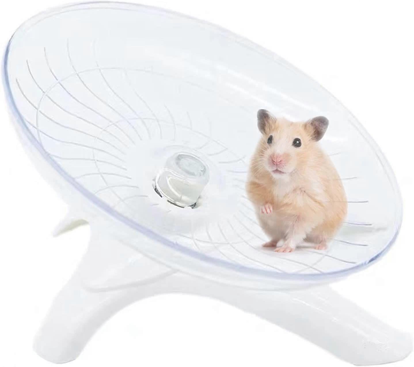 Hamster Flying Saucer Silent Running Exercise Wheel, Small Pets Silent Running Wheel Hamster Wheel