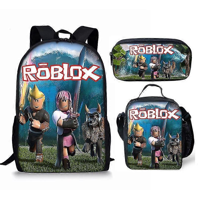 Mode Roblox Print Schultasche Kinderrucksack oder Schulranzen oder Stifttasche oder dreiteiliges Set