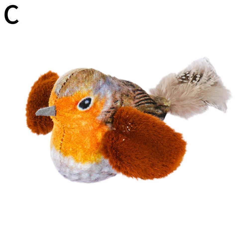 Cat Toy Interactive Chirping Bird Cat Flapping Bird Cat Toy Sound Bird Toy