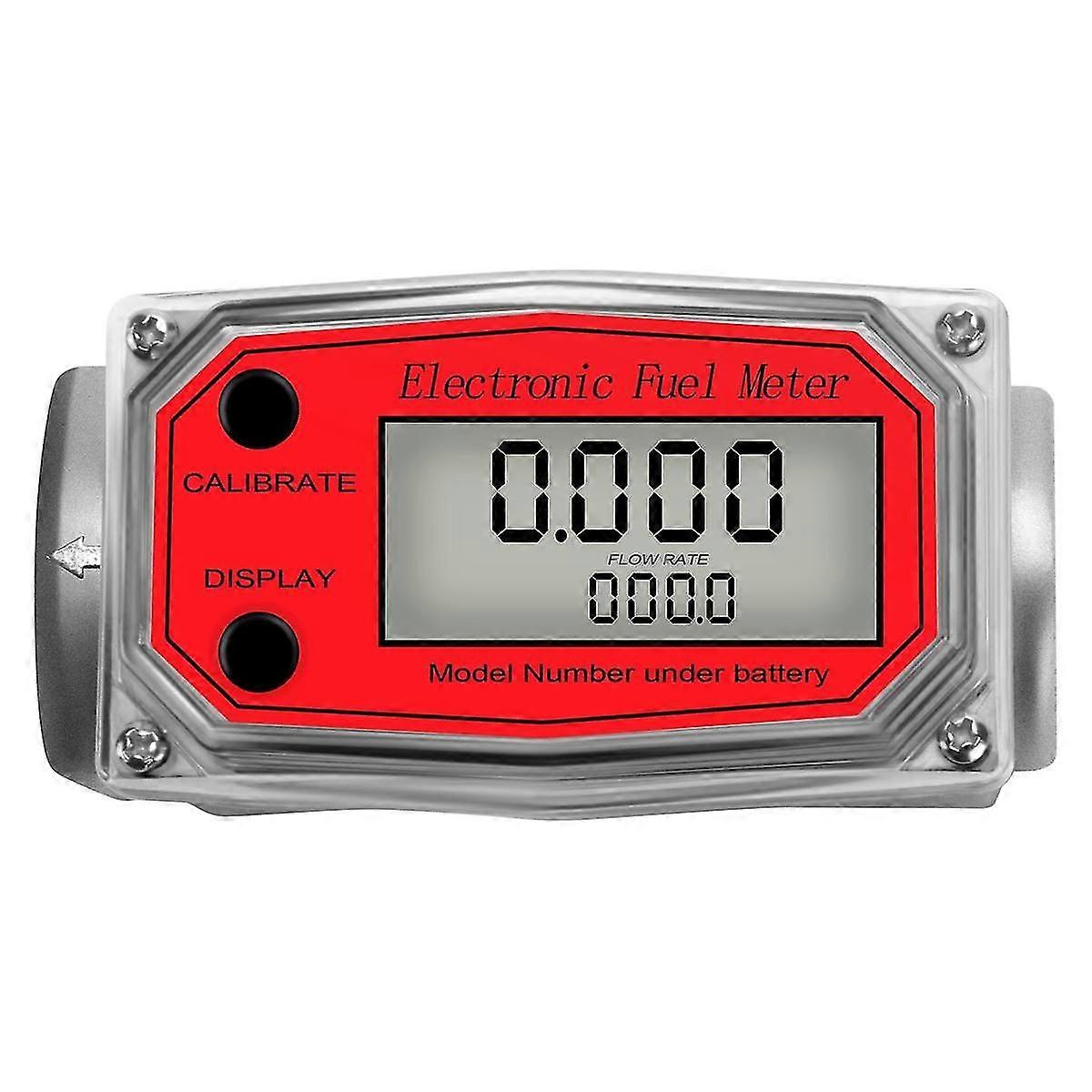 WXH1 Inch Digitale Turbine Flowmeter Digitale LCD Display met NPT Teller Fuel Flowmeter voor het meten