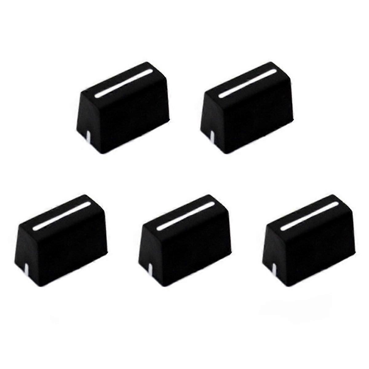 5 stks Universele Fader Knoppen Fader Cap Rechte Schuif Potentiometer Cap geschikt voor DJ Controller Mixers Console ,,XDJ