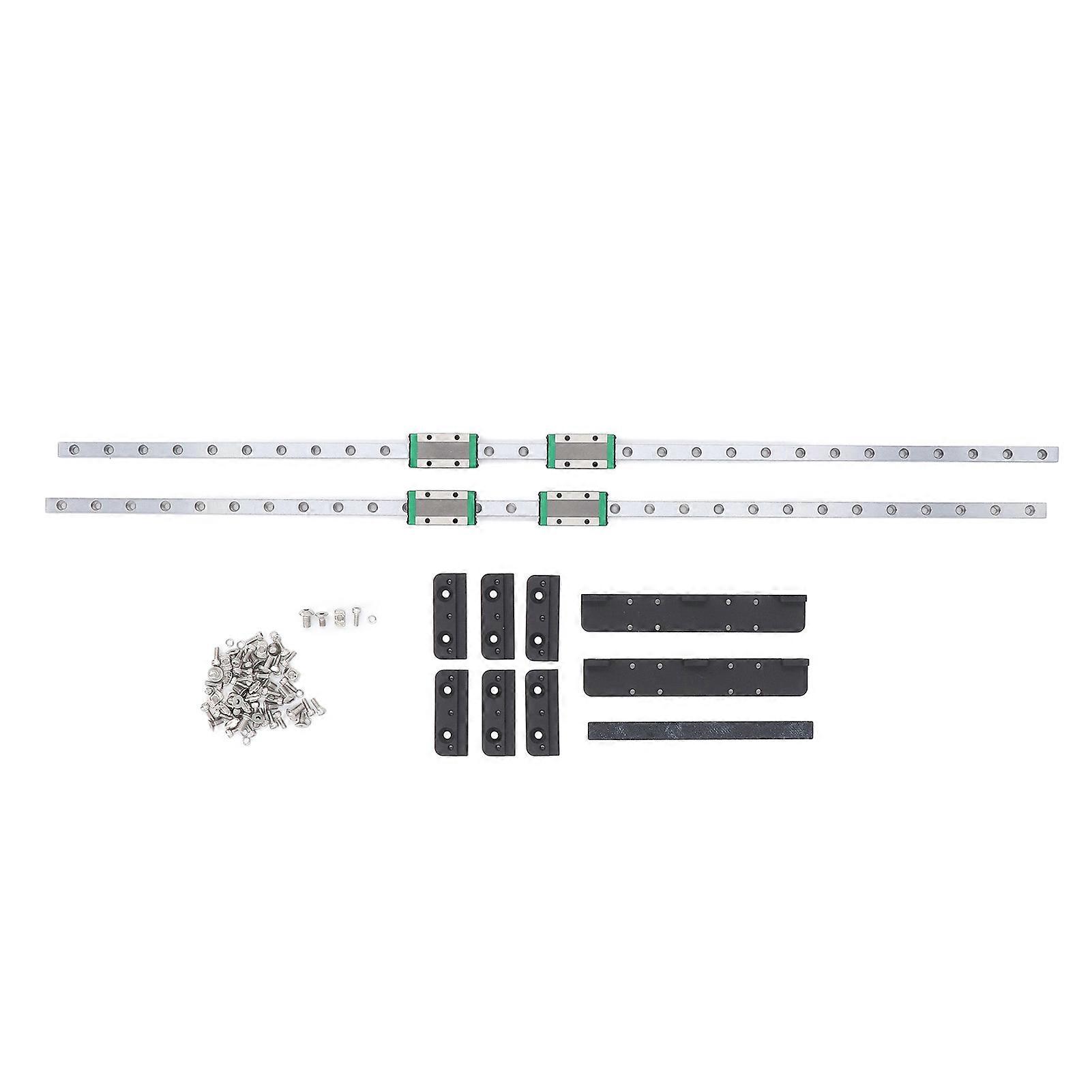 2pcs 3D Printer Linear Guide Rail Y Axis High Carbon Steel with Slide Blocks for Neptune 3/4 Max