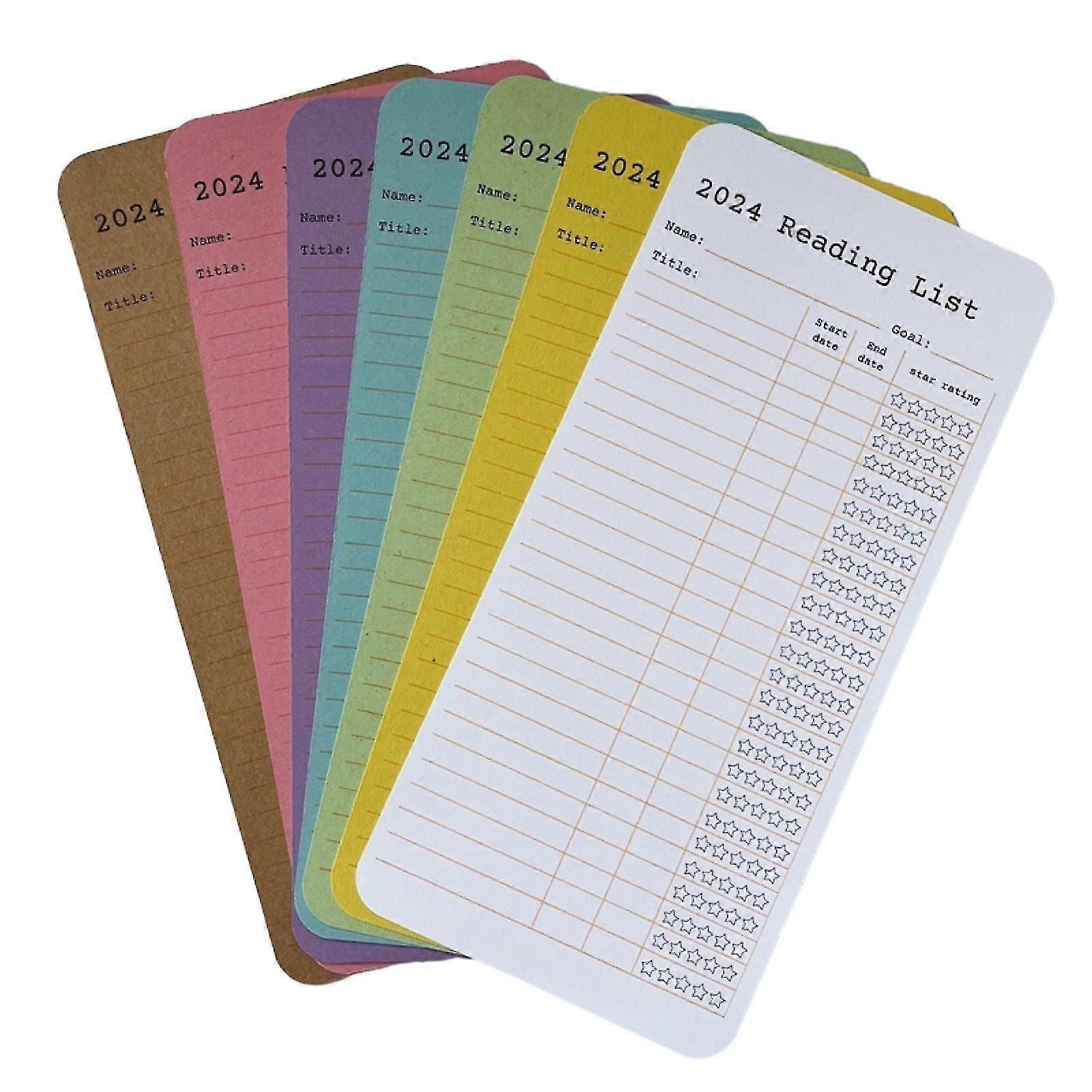 Vintage Reading List Bookmark Wear Resistant Bookmark Stationery for Books Lovers