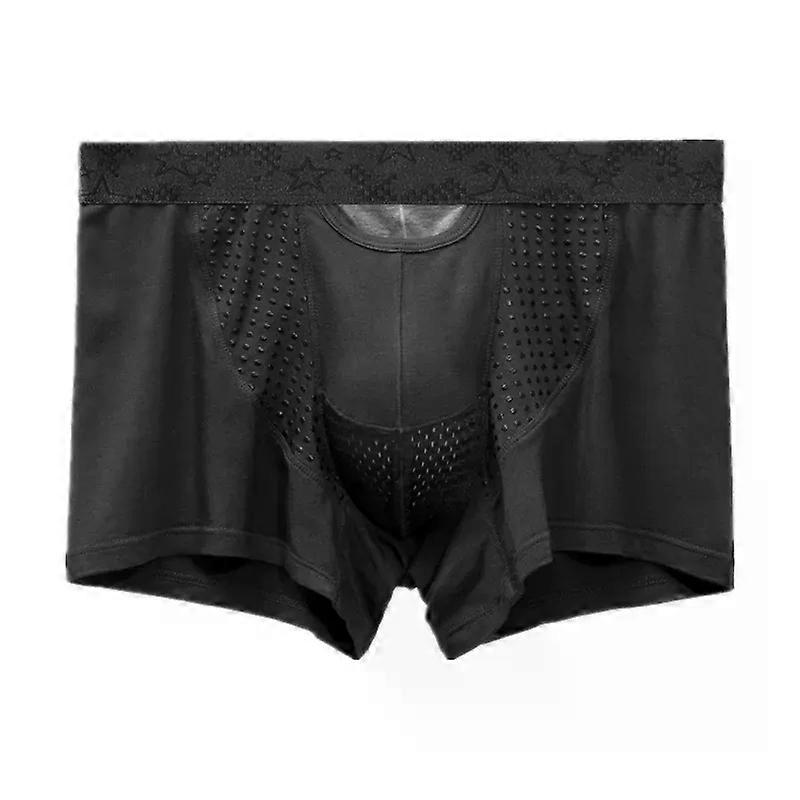 Sexy Men Underwear Modal Boxer Shorts Ial Panties Man Breathable Magnetic Ice Silk Bullet Separation Pouch Underpants