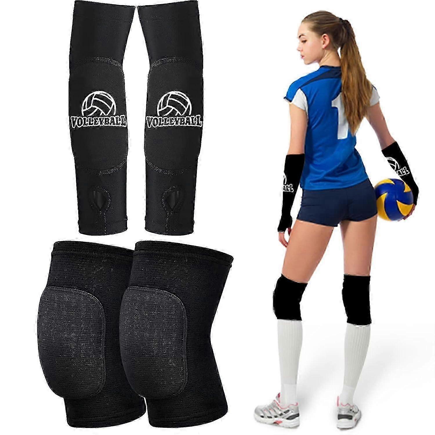 Volleyball Protective Gear with High-Quality Kneepads and Arm Sleeves for Enhanced Safety and Performance