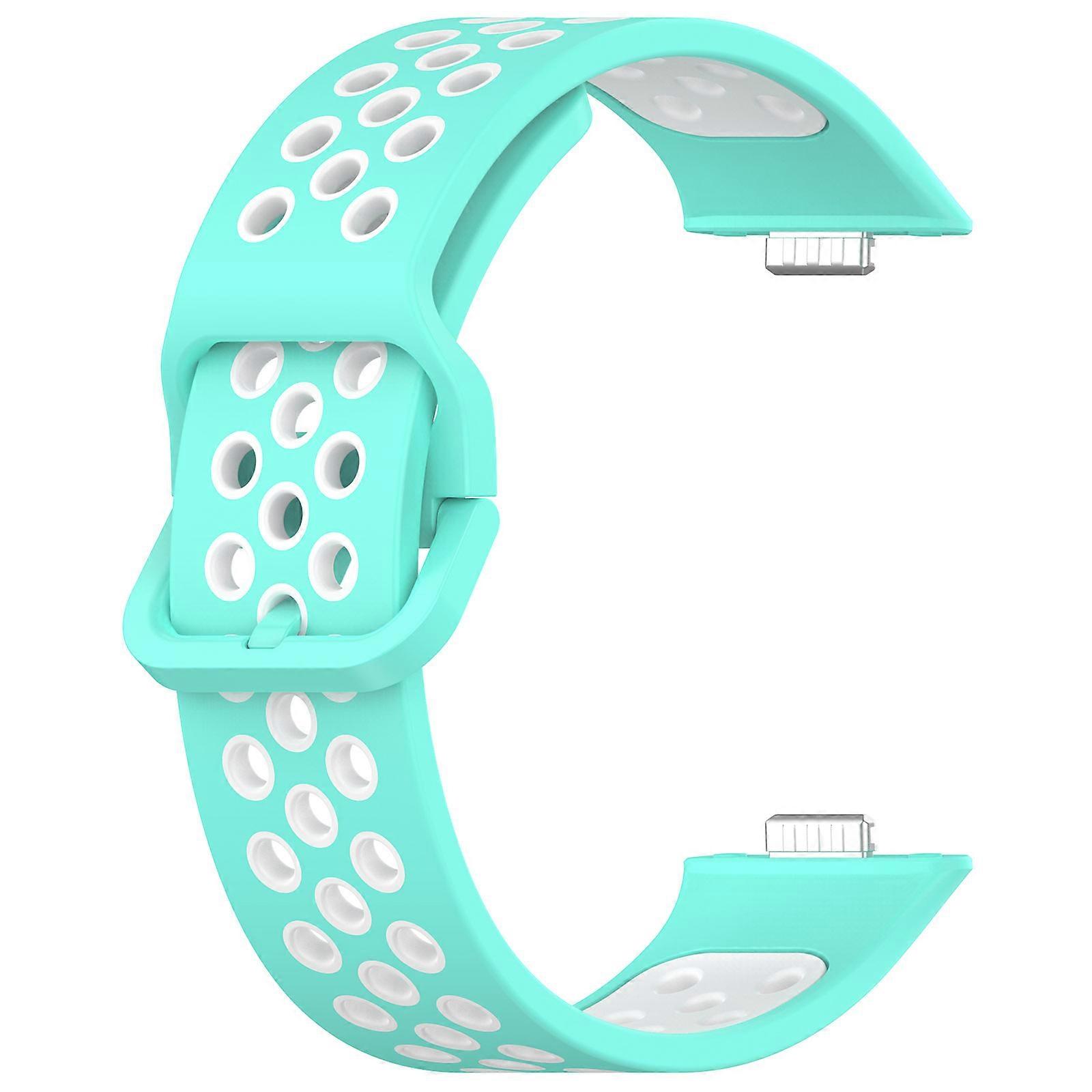 Csere óraszíjak Watch Fit 3 nőiFérfi lány puha szilikon csuklópántok csereszíjak kékeszöld fehér