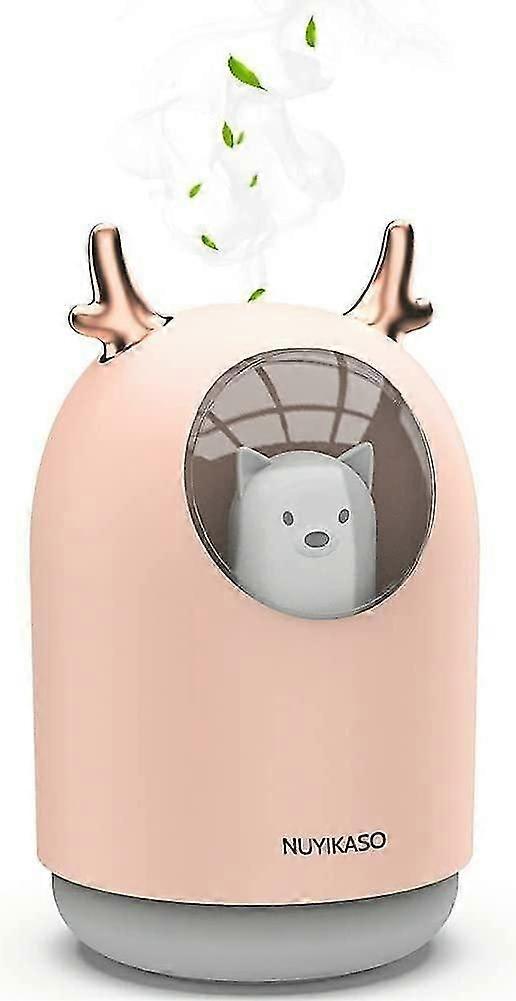 Umidificatore d'aria per bambini Stanza ad ultrasuoni silenziosa con diffusore di oli essenziali 7 colori di luce 12 ore Auto