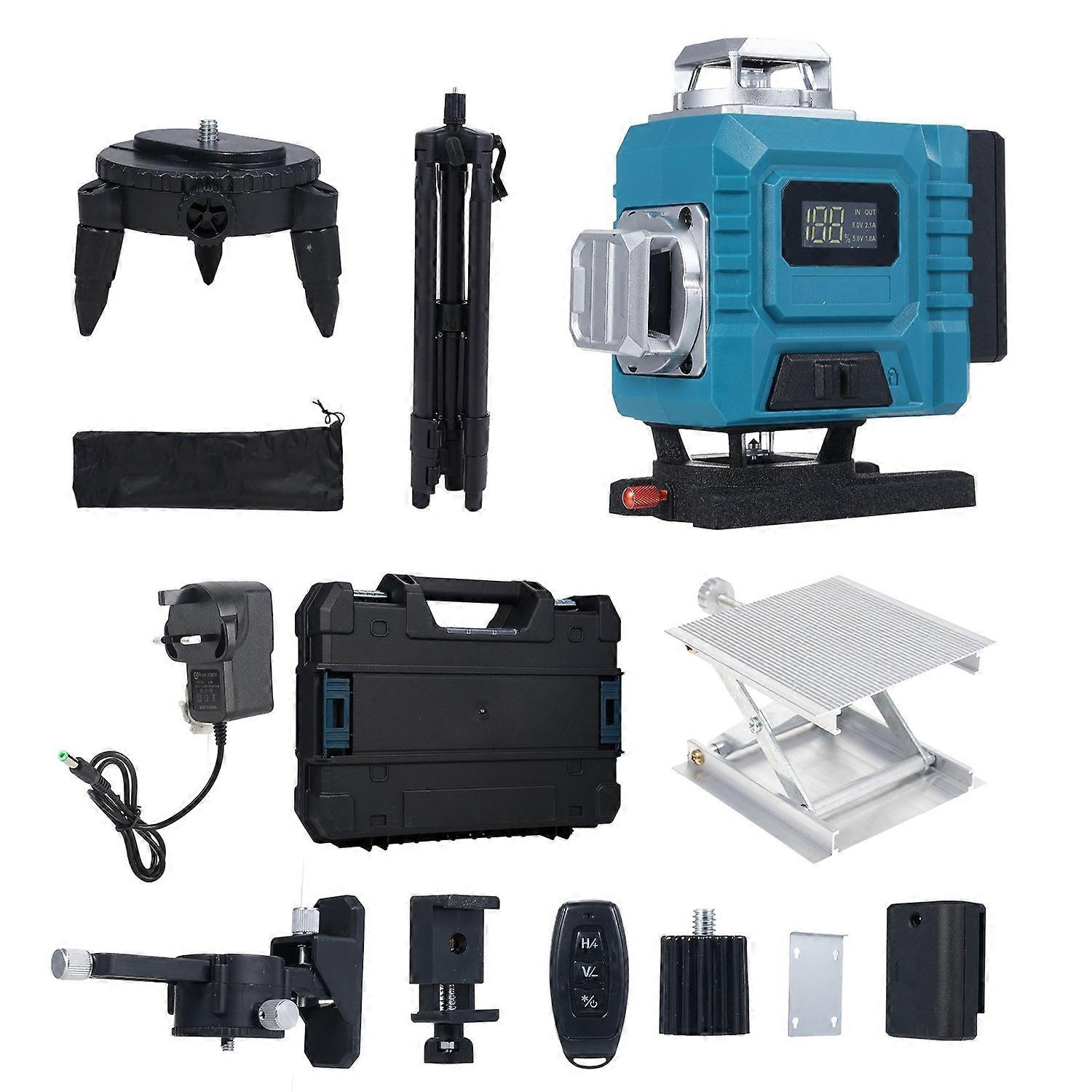 Multifunctional 4D 16 Lines Level 3° Self Leveling Machine with Rechargeable Battery Leveling Tool w