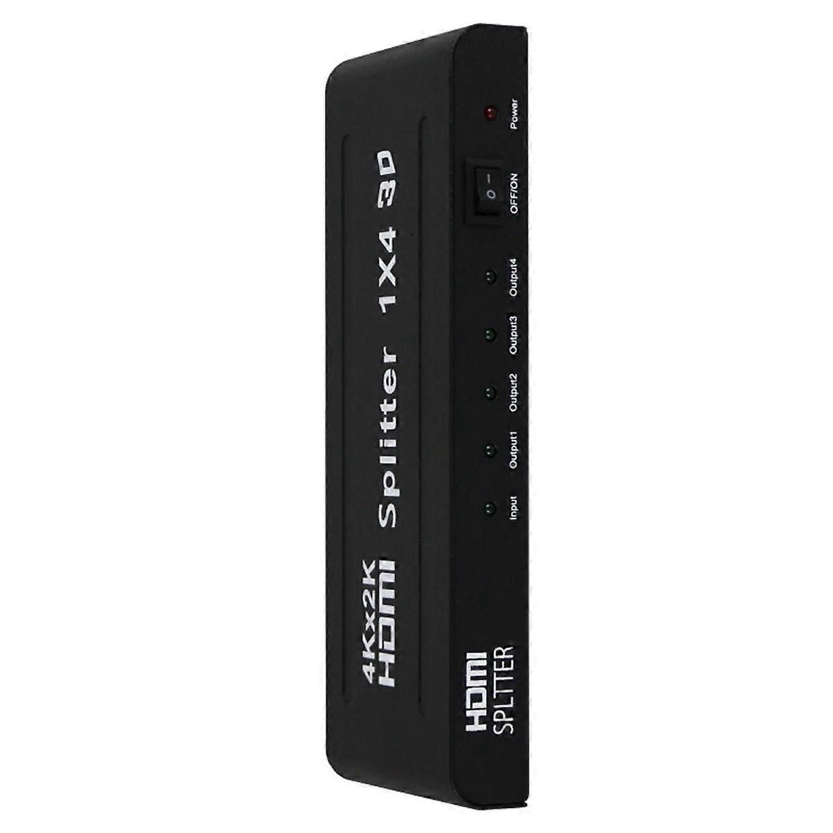 1 Input to 4 Output HDMI Splitter Lossless Signal Duplication for Gaming, Education, and Presentations