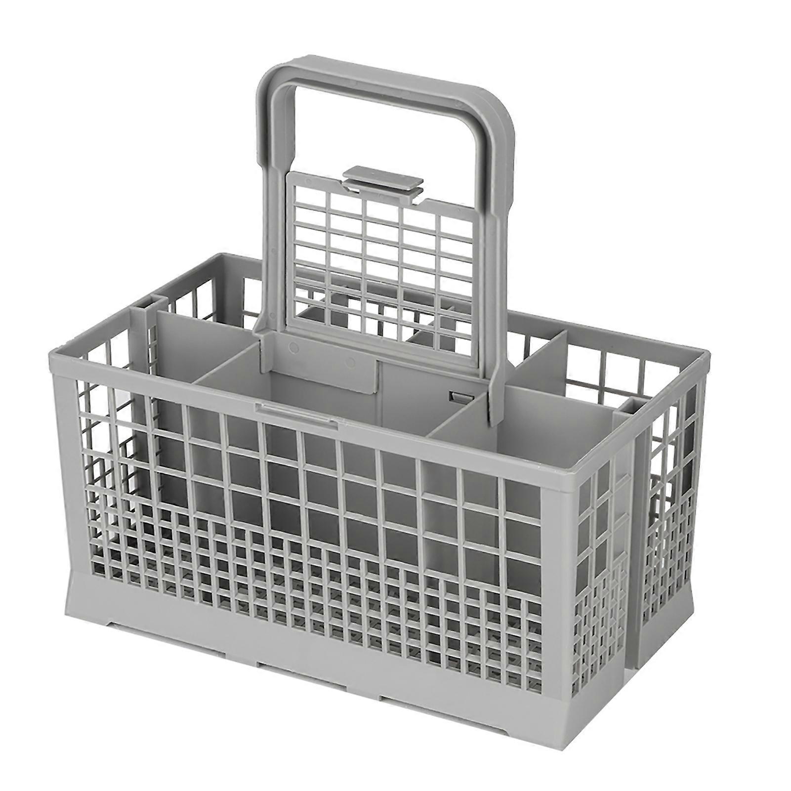 带手柄的紧凑型洗碗机银器餐具篮,通用替代品,易于拆卸,厨房用具的婴儿友好清洁,