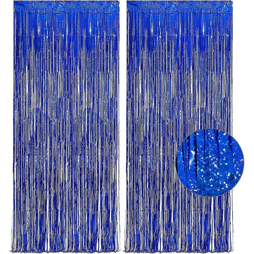 Reusable Foil Fringe Decor, Multicolored Tinsel Streamers With Bright Color And Laser Effect, Perfect For Party Decorations, Double-Sided Tape For