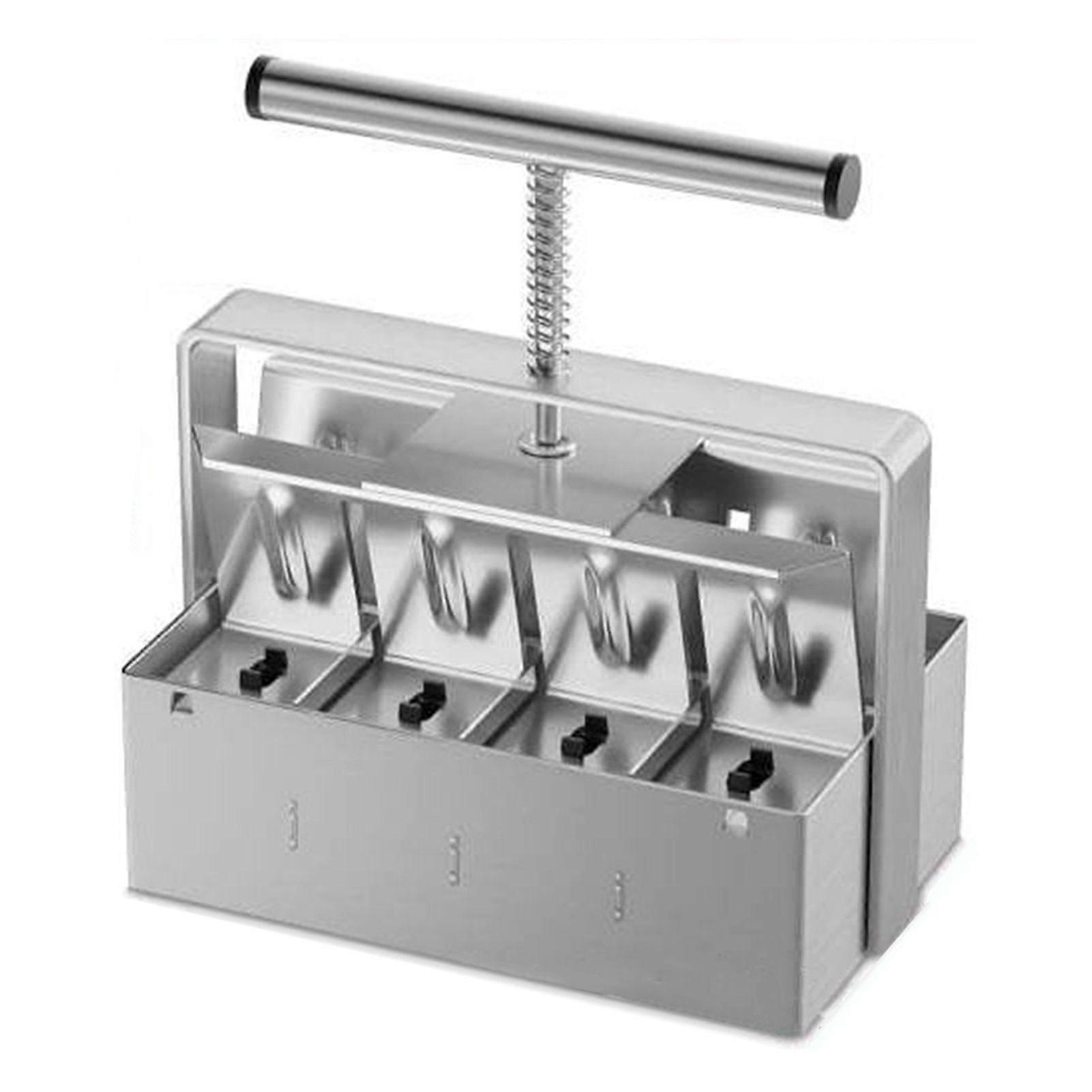 8-Cell Soil Block Maker with Portable Handle Heavy Duty Metal Handheld Soil Blocking Tools Indoor Outdoor Plants Germination Potting Soil Tray