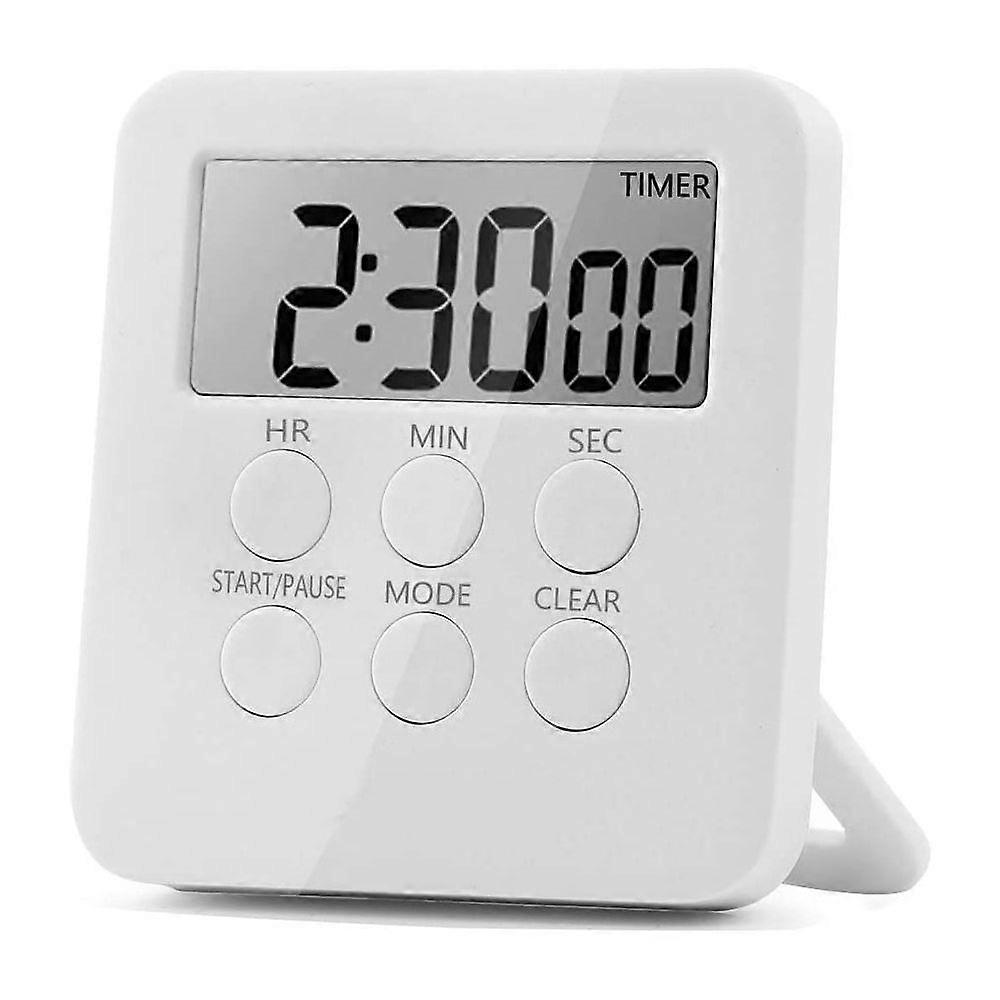 Kchentimer Magnetischer Digital-Timer und Stoppuhr Kchenalarm-Timer Kurzzeitwecker mit Ton- und Lichtsignal, Idealer Kchentimer zum Kochen, Backen usw