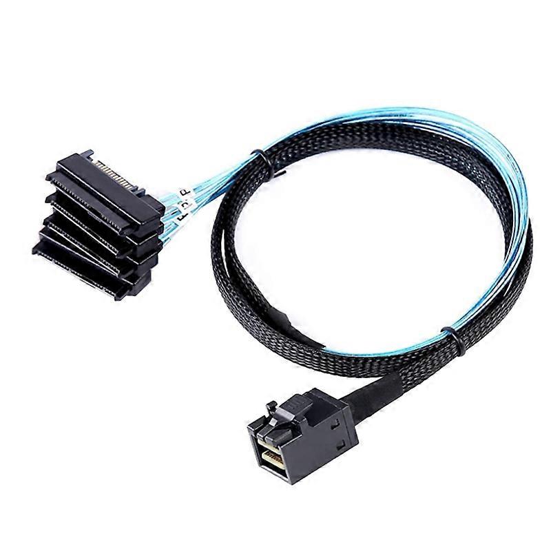 Mini SAS HD 12G SFF8643 to 4 SAS 29 Pin SFF8482 Cable Connectors