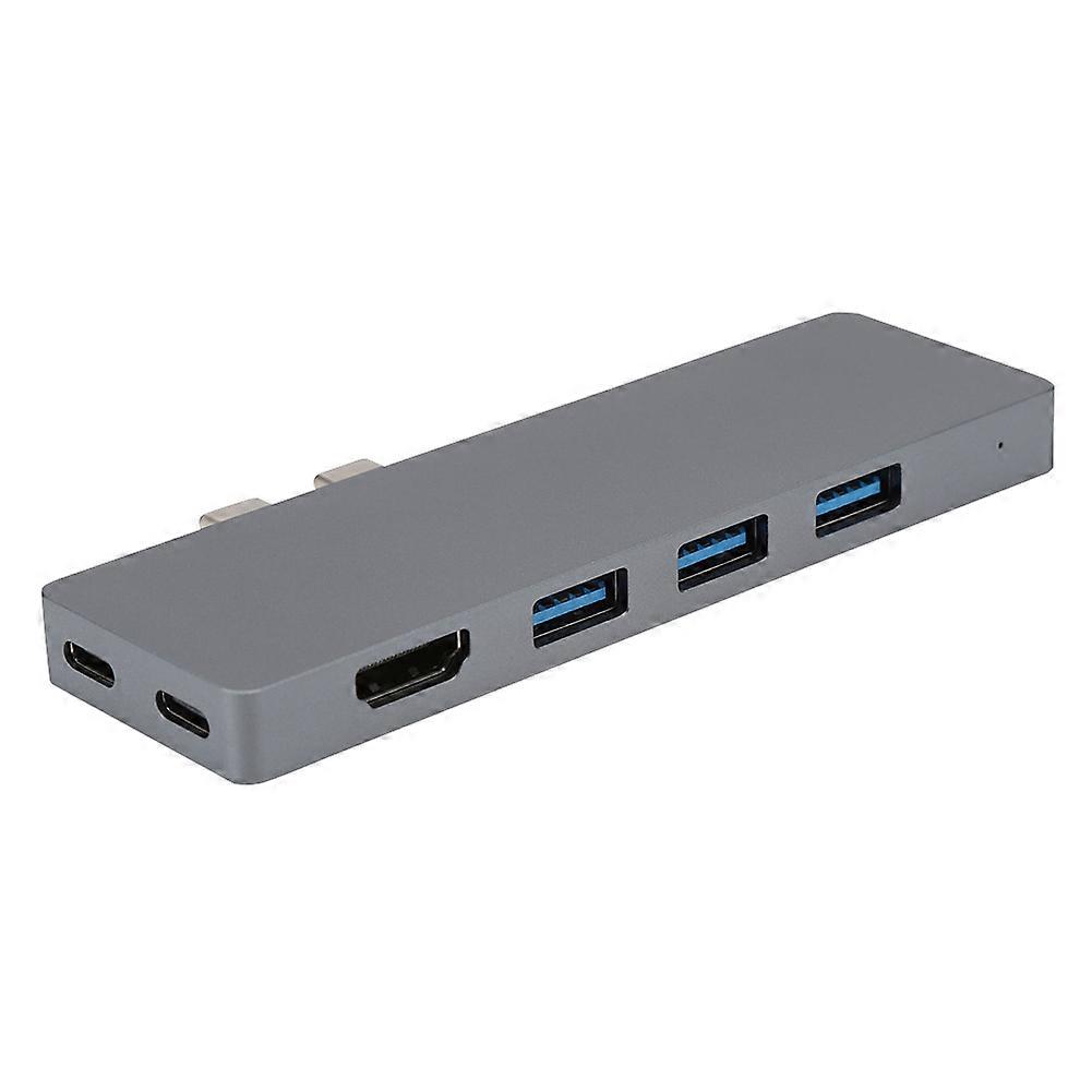 8 in 1 Dual Type-C HUB Multiport Adapter 4K HDMI for MacBook 2016/2017/2018 Pro 13inch 15inch
