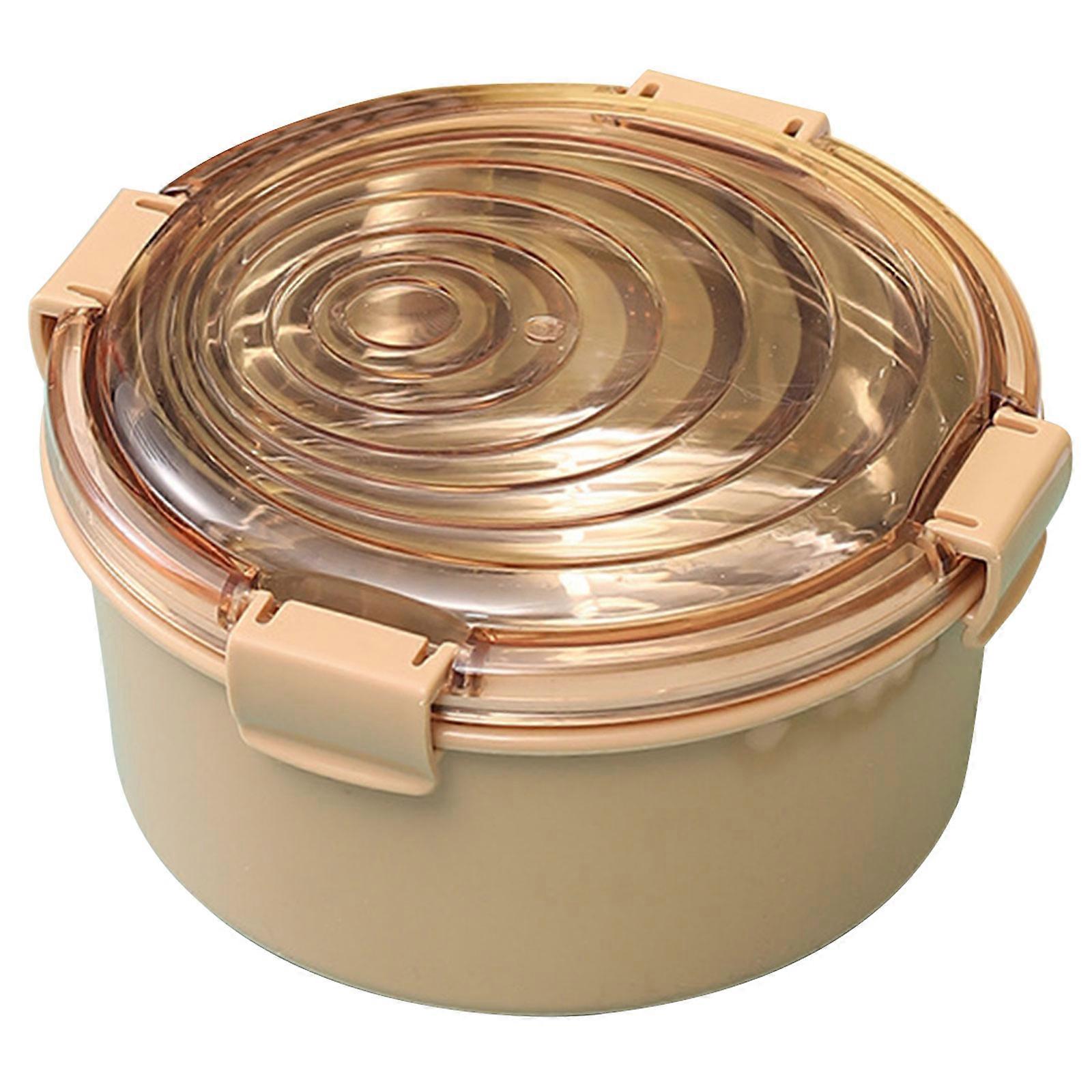 Premium in acciaio inox cibo pranzo scatola riutilizzabile snack e pranzo contenitore regalo contenitore in metallo coperchio trasparente scatola regalo kaki
