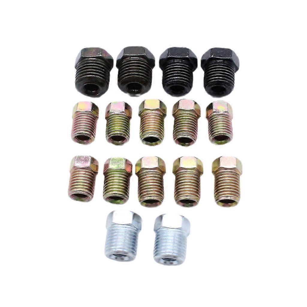 45 Flare Inverted Tube Nuts Fitting Inner Thread Nut for 3/16 in Tube Brake Line