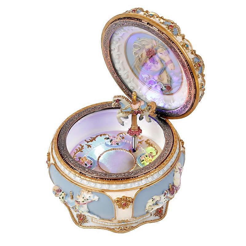 明るいカルーセルオルゴール創造的な誕生日恋人の贈り物、音楽はランダムに出荷