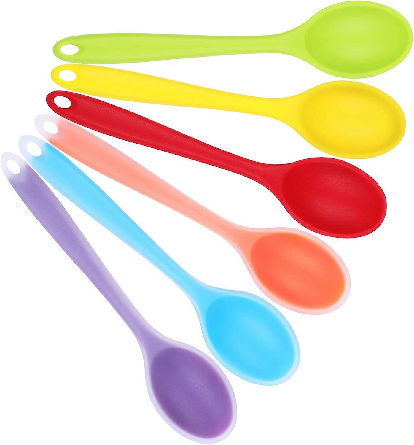 Silicone Mixing Spoons, Heat Resistant Spoon