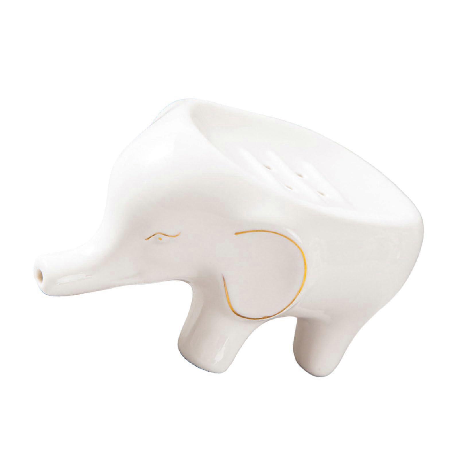 Travel Soap Container Elephant-Shaped - Compact Soap Box With Drying Rack For Keeping Soap Clean And Dry